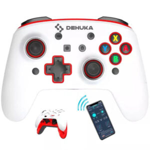 JOYSTICK INALAMBRICO COMPATIBLE NINTENDO SWITCH/ ANDROID/ PC/ BLUETOOTH/ IOS HS-SW561 BLANCO
