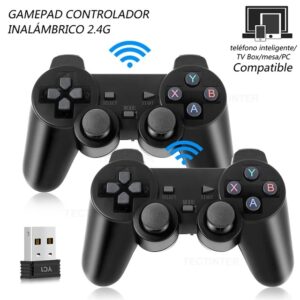JOYSTICK INALAMBRICO 2.4G POR 2 UNIDADES EN 1 PARA PC A PILAS NJP502