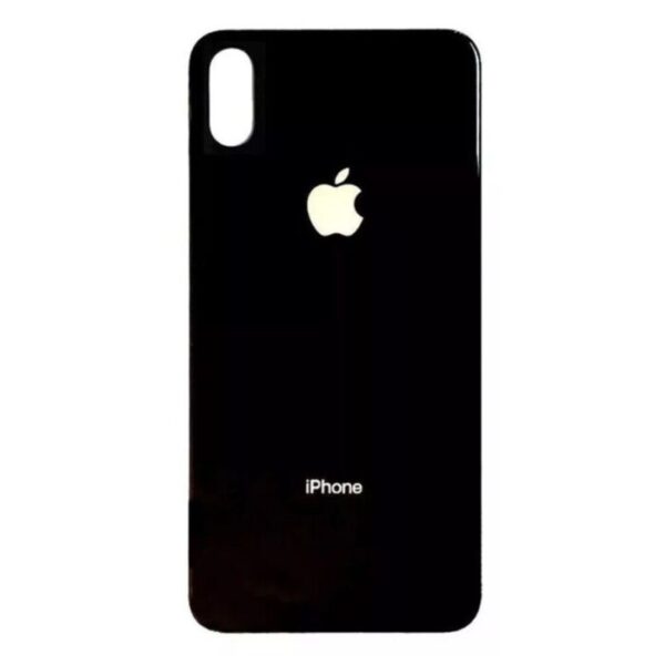 TAPA TRASERA IPHONE X  / NEGRO/ BIG HOLE