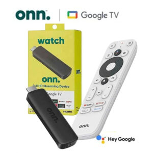 WATCH ONN FHD STREAMING 2DA GEN. GOOGLE TV 8GB 1.5 GB NEGRO CONTROL REMOTO 2432A