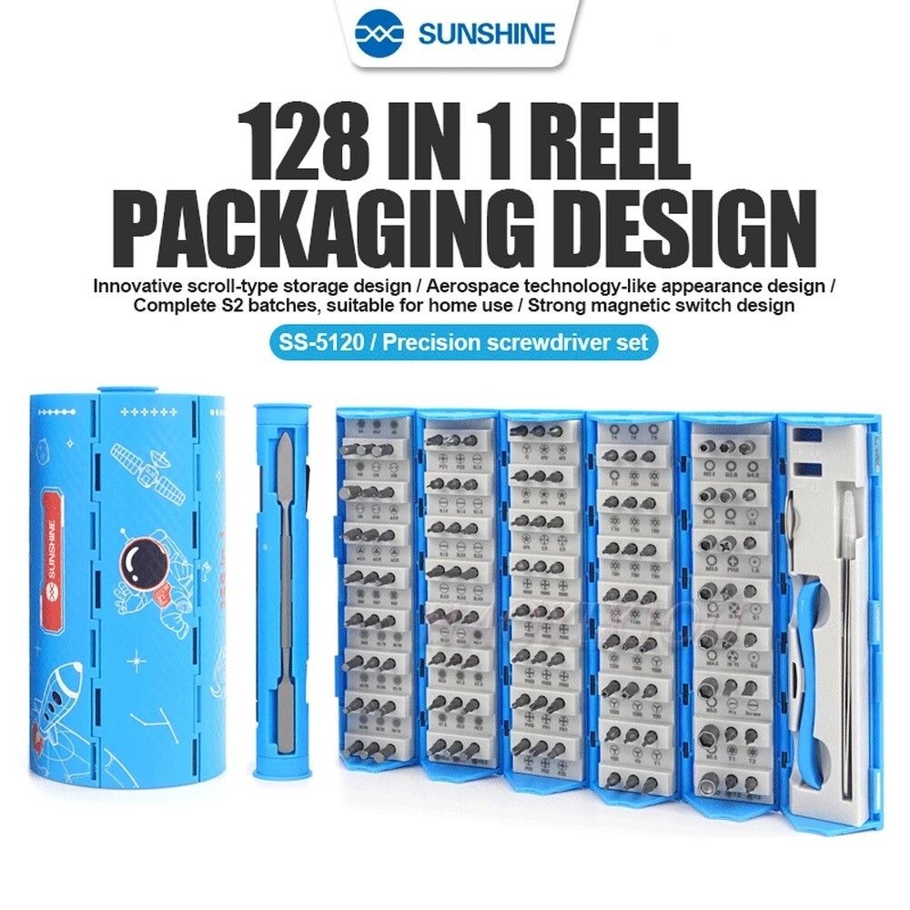 KIT DESTORNILLADORES SS-5120 SET 128 IN 1