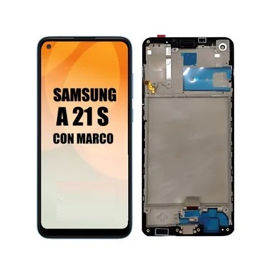 Modulo Samsung A21s A217 Con Marco - Original Black Edition
