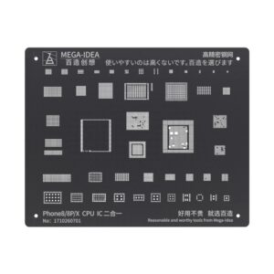STENCIL MECHANIC REBALLING ITIN S PARA IPHONE 8G / 8 PLUS / X / SOL 06217 / HER 04126