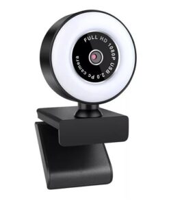 CAMARA WEB 1080P CON MICROFONO USB Y LUZ C008