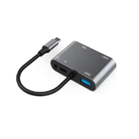 ADAPTADOR HUB MULTIFUNCION 5 EN 1 / VGA / HDMI / TIPO C / TIPO A / HC-11