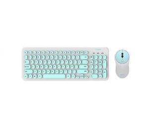 KIT INALAMBRICO TECLADO + MOUSE S5600 CELESTE / VERDE