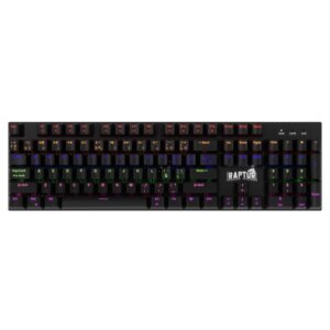 Teclado Raptor Fireclaw MEC-104 Mecanico Retroiluminado Switch Red Outemu /2139