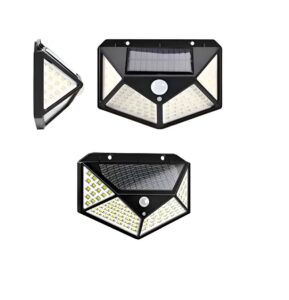 LAMPARA CON SENSOR Y SOLAR 100 LED SL-100/QMX-100/BK-100