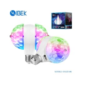 LAMPARA FOCO DOBLE GIRATORIO BOLICHERO RGB IBEK IB-LED-001
