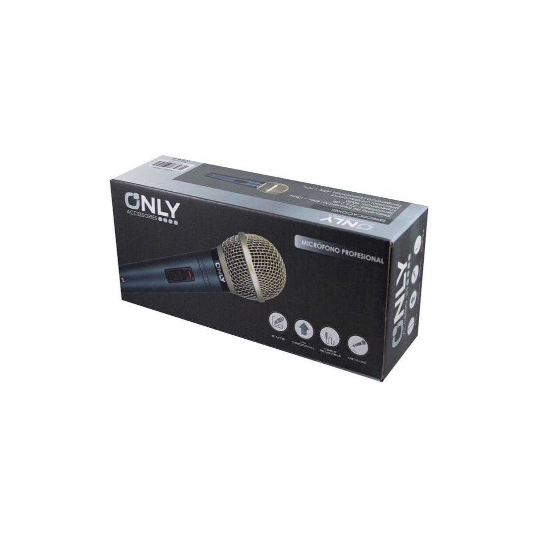 MICROFONO PROFESIONAL DE METAL CON CABLE ONLY - MOD1119