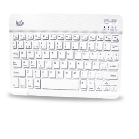 TECLADO INALAMBRICO BLUETOOTH / SLIM / RECARGABLE RDK-904 BLANCO