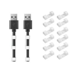ORGANIZADOR DE CABLES CLIP X 16 UNIDADES