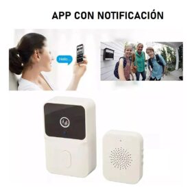 TIMBRE PORTERO VISOR INTELIGENTE CAMARA WIFI 130 ANGULAR PEISO ML-M6