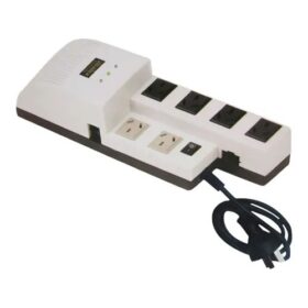 ESTABILIZADOR DE TENSION ATOMLUX R500@ 220V 6 TOMAS 500VA