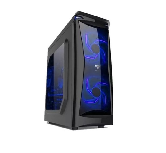 GABINETE GAMER NAXIDO F300 NEGRO COOLER BLUE/GA9013