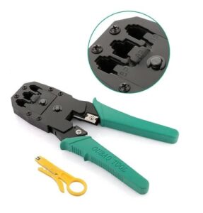 PINZA CRIMPEADORA PARA CABLES RJ45 CON PELACABLES WJ-315