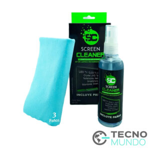 LIMPIA PANTALLAS SCREEN CLEANER 120 CC INCLUYE PAÑOS CHEMITEC