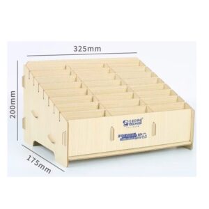 ORGANIZADOR MULTIFUNCIONAL DE MADERA CON 24 ESPACIOS MECHANIC B24