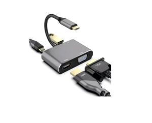 HUB ADAPTADOR TIPO C A HDMI / VGA / USB 3.0 / PD KQ-009
