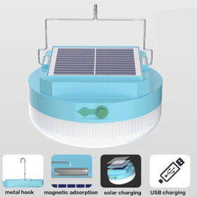 LUZ LED PORTATIL SOLAR RECARGABLE CAMPING A-1003