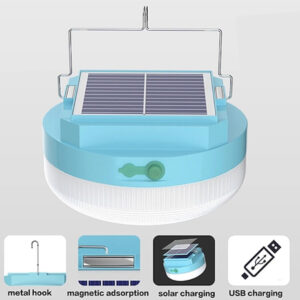 LUZ LED PORTATIL SOLAR RECARGABLE CAMPING A-1003