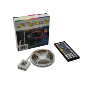 TIRA LED RGB DE 10 MTS CON CONTROLADOR BLUETOOTH AUDIORITMICO - LED-16DRGB-24V