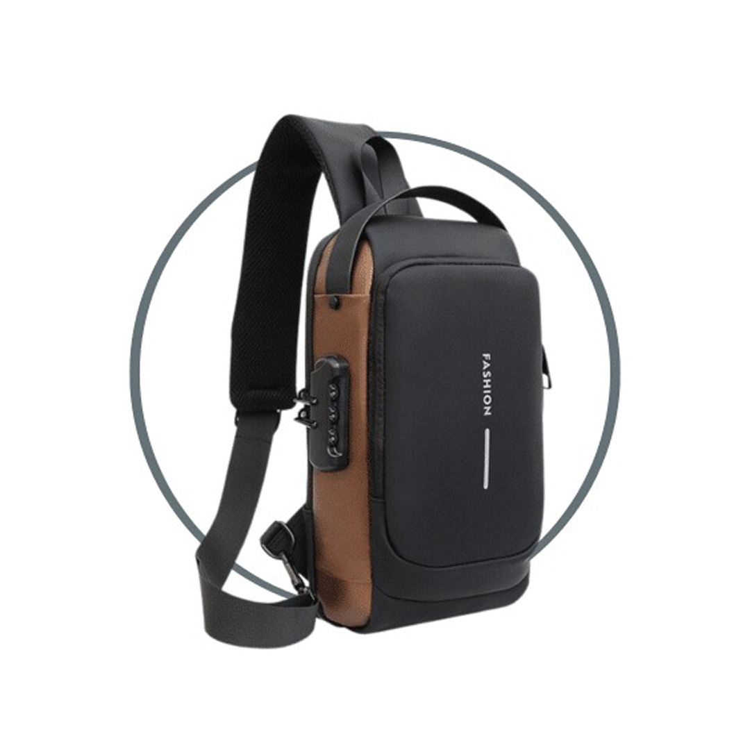 MORRAL IMPERMEABLE MOTO MODV-0088 - VARIOS - NEGRO CON MARRON