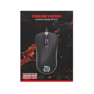 Mouse Raptor Storm Grip 4 botones 3600dpi 7 colores (2160)
