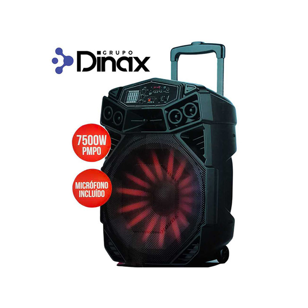 PARLANTE BLUETOOTH DINAX 18" MAMBA + WOOFER 7500W