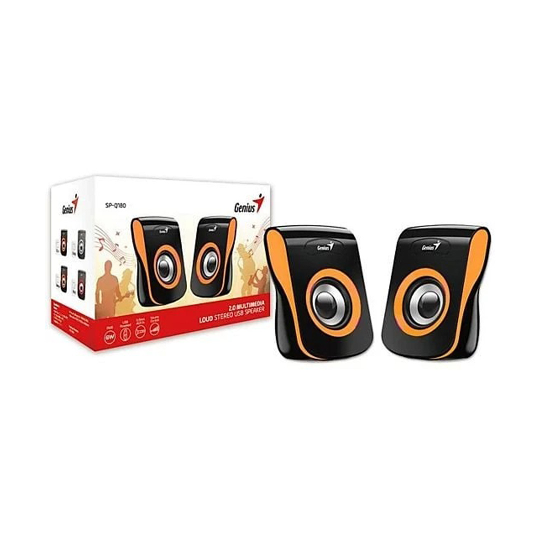 PARLANTE PC GENIUS USB SP-Q180 NARANJA - Image 2