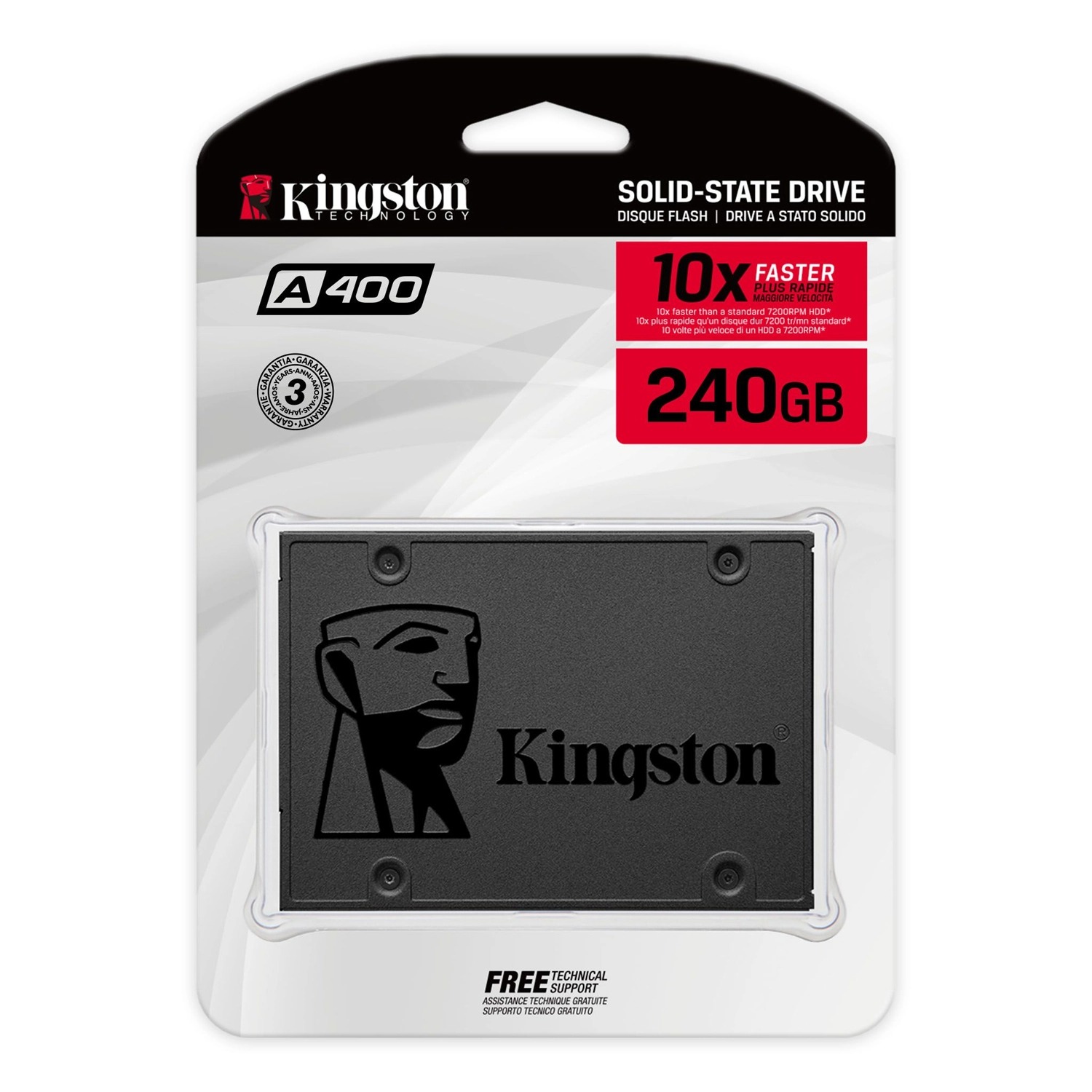 Disco Interno SSD KINGSTON A400 240GB 2.5"/SA400S37/240G