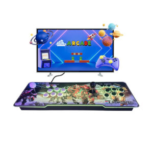 CONSOLA ARCADE MULTIJUEGOS CON LUCES 2 MANDOS ST ROBOT