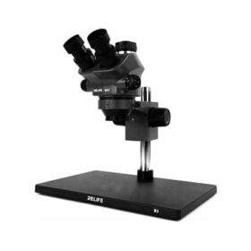 MICROSCOPIO TRINOCULAR RELIFE M5T-B3 / 50X DE ZOOM / CON ARO 144 LED