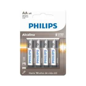 PILA ALCALINA AA POR 4 UNIDADES BP4 PHILIPS / 4294