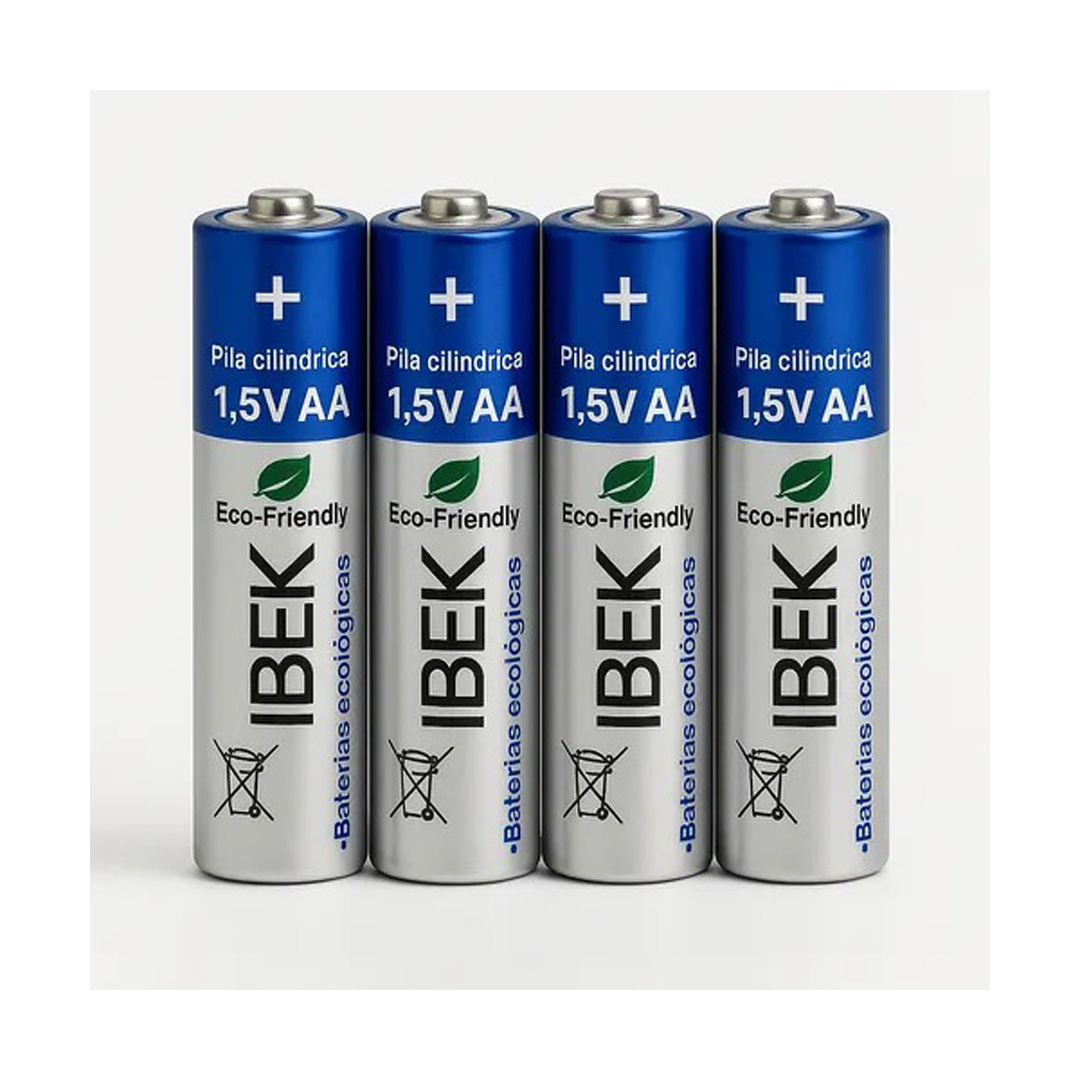 PILAS AA IBEK PACK 4 UNIDADES 1,5V / PL-02