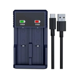 CARGADOR PILAS 18650 / AA Y AAA / CH2A / 5V 2A