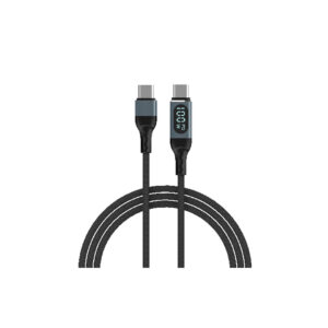 CABLE DIGITAL TIPO C A TIPO C - SKYWAY - 6 AMPERES - 1 METRO (MUESTRA LOS WATTS) GM6075