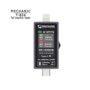 TESTER MECHANIC T-824 DETECTOR DE FALLAS LIGHTNING Y USB C