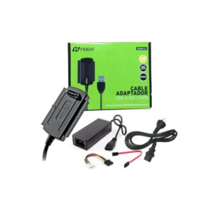 ADAPTADOR DE USB A SATA / IDE CON FUENTE Y CABLES UNIVERSAL NOGA HE2020