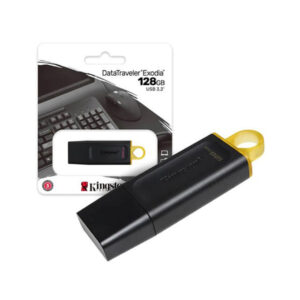 PENDRIVE KINGSTON 3.2 DTX 128GB EXODIA NEGRO / AMARILLO TO / 8640 / PE2820