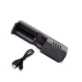 CARGADOR DE PILA BATERIA 18650 LITIO RECARGABLE USB HD-8990B