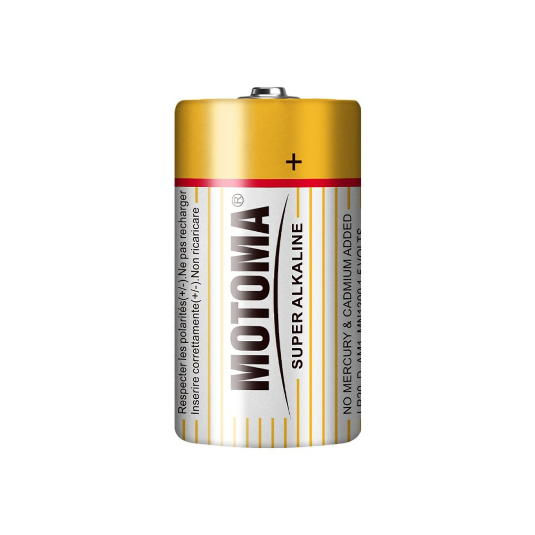 PILAS SUPER ALCALINAS TAMANO D GRANDE *2U MOTOMA / 01