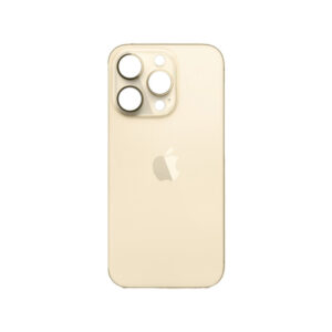 TAPA TRASERA IPHONE 14 PRO MAX / DORADO/ BIG HOLE