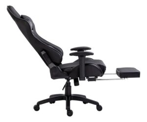 SILLA GAMER MAKK NEGRA DETALLES EN AZUL / BLACK NOIR LS8801