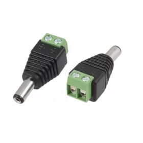 ADAPTADOR MACHO PLUG DC 5.5 X 2.1MM A BORNERA CCTV