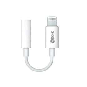 ADAPTADOR PARA AURICULARES 3.5MM A IPHONE LIGHTNING IK-A001 IBEK