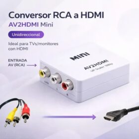 ADAPTADOR DE AUDIO Y VIDEO A HDMI / AV2HDMI