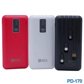 CARGADOR PORTATIL POWER BANK 20000MAH IBEK PD-170