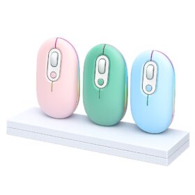 MOUSE INALAMBRICO 2.4G Y BLUETOOTH RECARGABLE - COLORES / DN-N615
