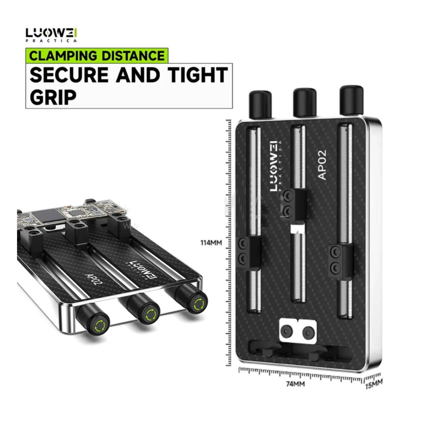 Soporte Holder LUOWEI LW-AP02 Triaxial Carbon fiber